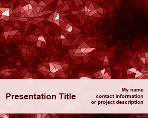 Kırmızı Kaleidoscope PowerPoint Şablon