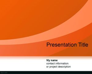 Curbe Abstract Template PowerPoint