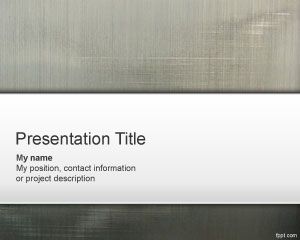 Szary PowerPoint Template
