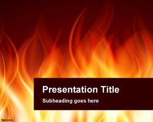 燃燒的PowerPoint模板