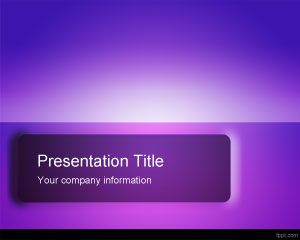 令人印象深刻的紫罗兰的PowerPoint模板