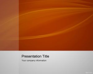 橙色捕捉铅的PowerPoint模板