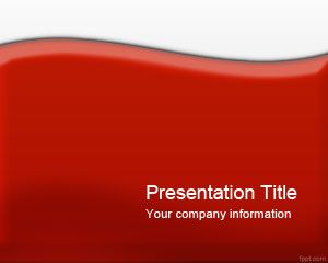 Modèle Red PowerPoint Glossy