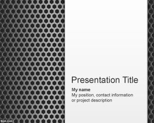 Métal PowerPoint Surface Template