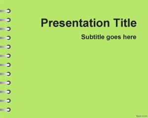 Yeşil Okul Ödev PowerPoint Şablon