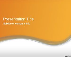 Template Laranja PowerPoint Abstract 2012
