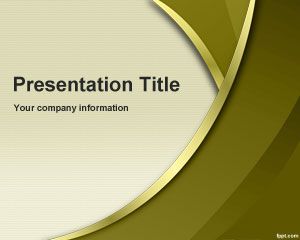 Template Ouro Sublime PowerPoint