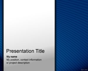 Modelo azul de PowerPoint