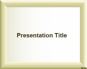 Simple Photo PowerPoint Frame Template