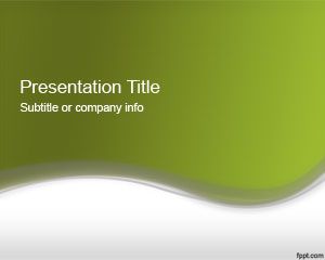 Abstract Green PowerPoint Template 2012