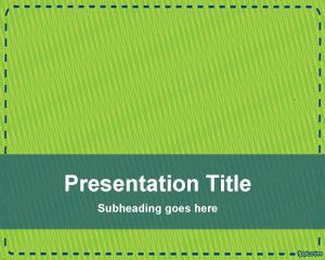 Szablon PowerPoint Zielony kupon