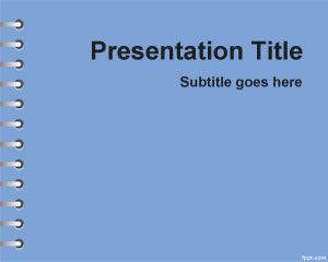 藍色學校作業的PowerPoint模板