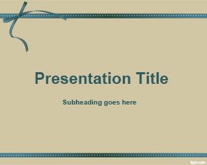 Sepia Gift PowerPoint Template