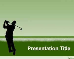 高爾夫的PowerPoint模板