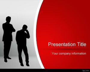 Template Red Bisnis PowerPoint
