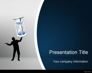 Modelo da areia Relógio PowerPoint