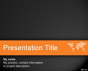 Шаблон World Orange PowerPoint