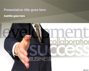 Template PowerPoint parceiros de negócios