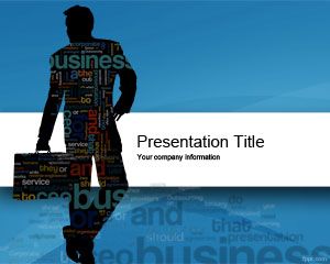 商務雲的PowerPoint模板
