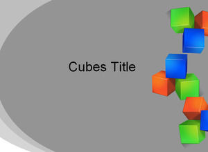 Cubes de couleur Powerpoint