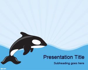 Template Sea Whale PowerPoint