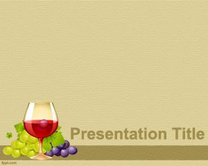 葡萄酒模板的PowerPoint