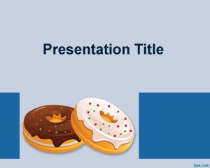 甜甜圈的PowerPoint模板