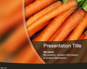 胡蘿蔔的PowerPoint模板