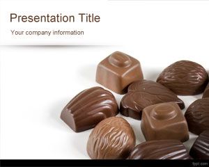 Шоколадные конфеты Шаблон PowerPoint