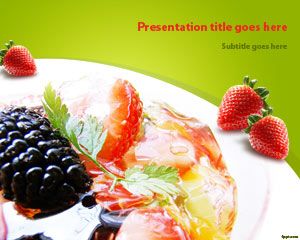 水果沙拉的PowerPoint模板