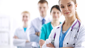 6 medical doctors PPT background picture