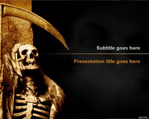 Template PowerPoint Grim Reaper