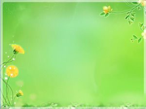 7 pieces of elegant plant PPT background picture