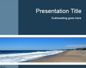 海邊的PowerPoint模板