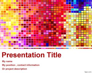 Kolorowe Szablon programu PowerPoint