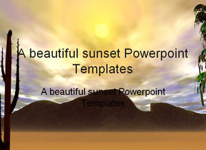 A beautiful sunset Powerpoint Templates	   