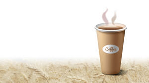 一杯のコーヒースライドの背景画像
