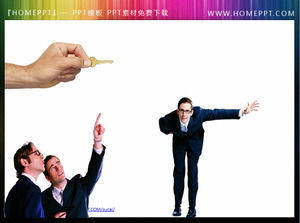 Un grupo de gestos utilizados comúnmente para descargar material de PowerPoint