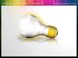 Una lampadina materiale slideshow illustrazione