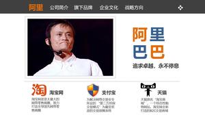 Empresa Alibaba apresenta PPT