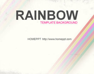 Art Rainbow PPT Template Download