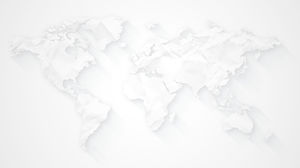 大氣灰色世界地圖PPT背景圖片