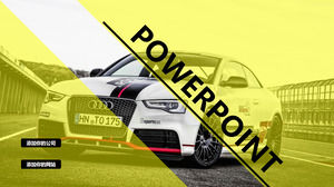 Audi-Autoshowhintergrund-Autoshow PPT-Schablone