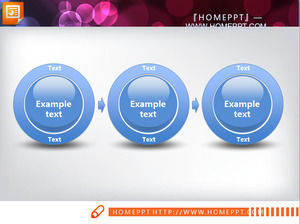 Blue Crystal Style PowerPoint Chart Download