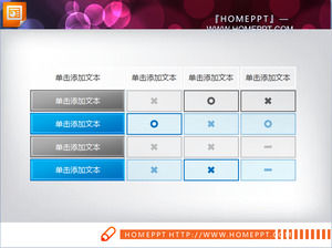 Blue Practical Data Form PPT Chart Download