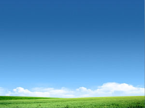Blue Sky White Cloud Prairie Diashow Hintergrund Vorlage herunterladen