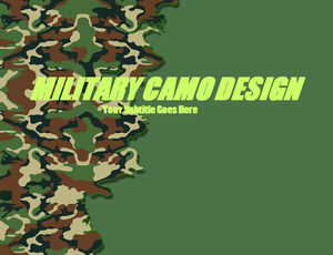 Kamuflaj desenleri - Askeri PPT şablon