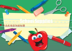 Cartoon learning tools Powerpoint Templates