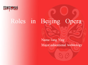 Chinesische Peking-Oper stellt PPT-Download