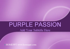 Classic purple arc PPT template download